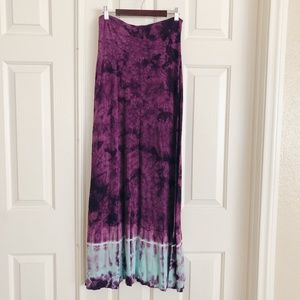 Lucky Brand Tie Dye Maxi Skirt